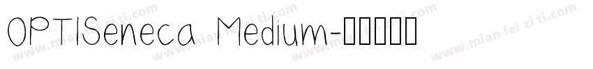 OPTISeneca Medium字体转换